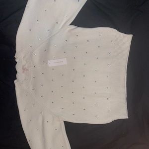 Rebecca Taylor rhinestone sweater